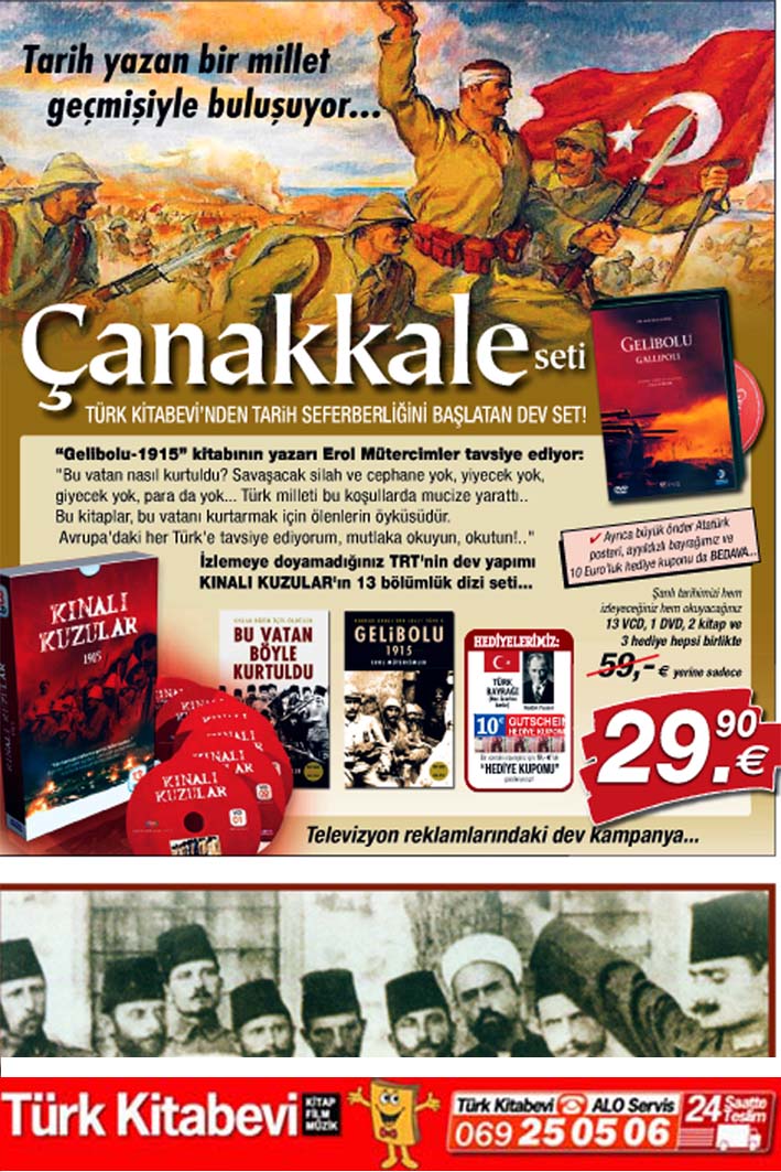 Çanakkale ve Gelibolu Seti<br />13 VCD + 1 DVD+ 2 Kitap + 2 Hediye