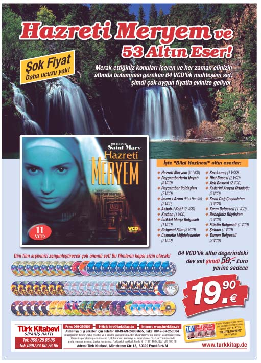 Hz. Meryem ve 53 Altin Eser<br />64 VCD'lik Büyük Dini Film Seti