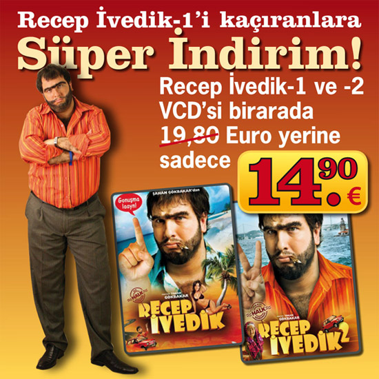 Recep Ivedik 1 ve Recep Ivedik 2 (VCD)
