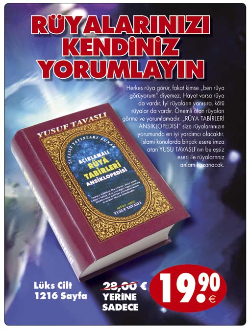 Büyük Rüya Tabirleri Ansiklopedisi <br />(Ciltli / Büyük Boy / 1216 Sayfa)