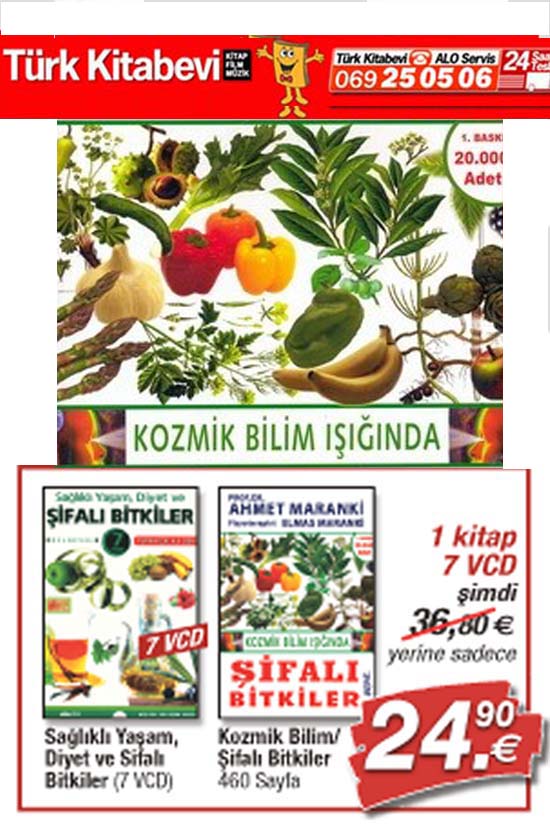 Maranki Sifali Bitkiler Seti<br>1 Kitap + 7 VCD Birarada