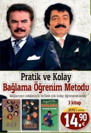 Pratik ve Kolay Bağlama Öğrenim Metodu (3 Kitap Birarada) Notalı  Ögrenim!