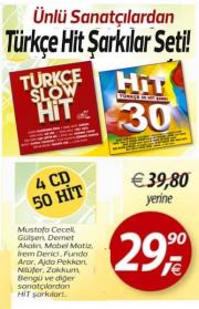 Ünlü SanatçılardanTürkçe Hit şarkılar Seti(4 CD Birarada - 50 Hit)