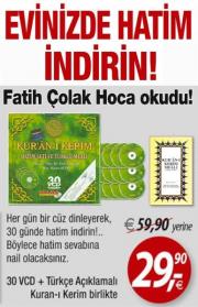 Evinizde Hatim Indirin  (30 VCD + 1 Türkçe Açıklamalı Kuran-ı Kerim)