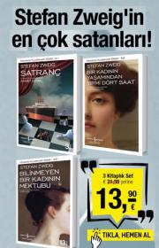 Stefan Zweig'in En çok Satanları (3 Kitap Birarada) Bilinmeyen Bir Kadının Mektubu bu sette!