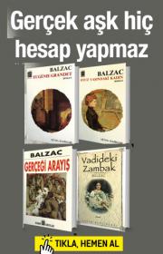 Balzac'tan ÜnlüEserler Seti (4 Kitap Birarada) Dünyanın En Büyük Yazarından!