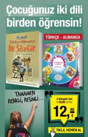 Çocuğunuz İki Dili Birden Öğrensin (Türkçe - Almanca)  2 Kitap Birarada - Tamamen Renkli