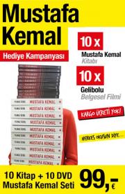 Mustafa Kemal Hediye Kampanyası - 10 Adet Mustafa Kemal + 10 Adet Gelibolu Belgeseli 