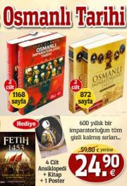 Büyük Osmanlı Tarihi Seti   (4 Cilt Ansiklopedi + 1 Kitap + 1 Poster)TV'deki Kampanyamız 