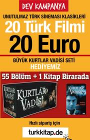 20 Türk Filmi 20 Euro - Kurtlar Vadisi Seti ve Kitabı Hediye