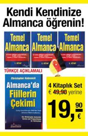 Almanca Öğreten Kitaplar (4 Kitap) Türkçe Açıklamalı