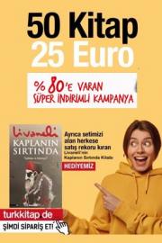 50 Kitap 25 Euro - Livaneli'nin Yeni Romanı Kaplanın Sırtında  Hediye!