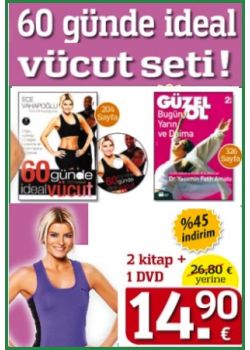 60 Günde İdeal Vücut  (2 Kitap + 1 DVD Birlikte)