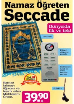 Namaz Öğreten Seccade Pusula ve Kulaklık Hediyeli TV'deki Kampanyamız