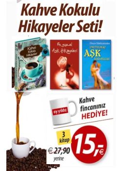 Kahve Kokulu Hikayeler Seti (3 Kitap + 1 Bardak)