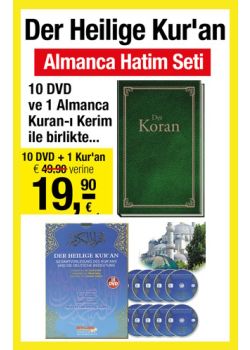 Der Heilige Koran - Almanca Hatim Seti (1 Almanca Kuran + 10 DVD)