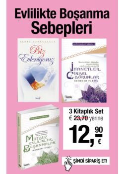 Evlilikte Boşanma Sebepleri Seti (3 Kitap Birarada) Bir Evlilik Nasıl Kurtulur?