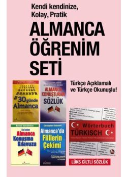 Almanca Öğrenim Seti (4 Kitap + 1 Sözlük) Türkçe Açıklamalı