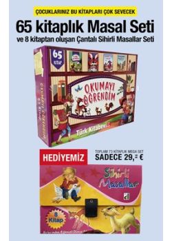 Masal Seti - Çantalı Masal Seti Hediye (Toplam 73 Kitap) Süper Kampanya