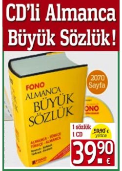 Almanca Büyük Sözlük 165 Bin Kelimeli Almanca / Türkçe ve Türkçe / Almanca