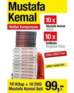 Mustafa Kemal Hediye Kampanyası - 10 Adet Mustafa Kemal + 10 Adet Gelibolu Belgeseli 